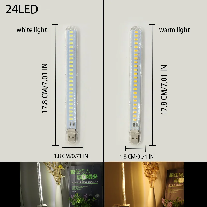 DC5V USB LED Light 24LED 8LED  - Photography Lighting Book ulasan dan harga