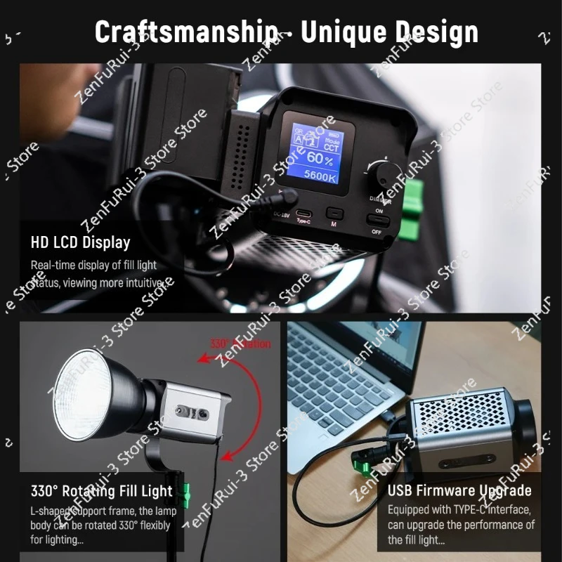 Ninja 300 80W LED Continuous V - Photography Lighting Continuous ulasan dan harga