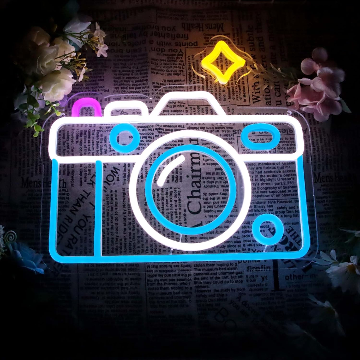Neon Signs for Wall Decor, Pho - Photography Lighting Wall ulasan dan harga