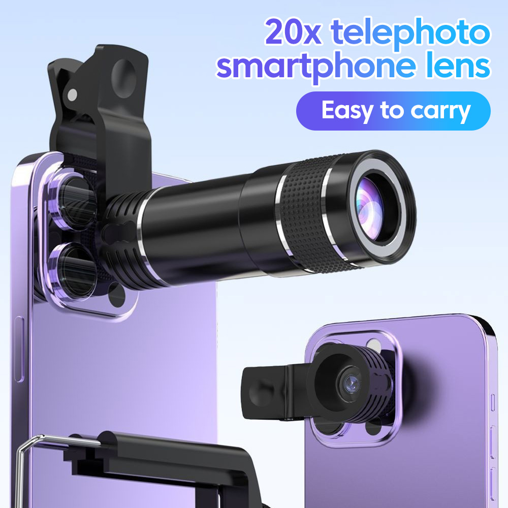 Universal 20x Telephoto Phone  - Photography Lighting Definition ulasan dan harga