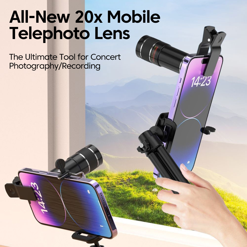 Universal 20x Telephoto Phone  - Photography Lighting Definition ulasan dan harga