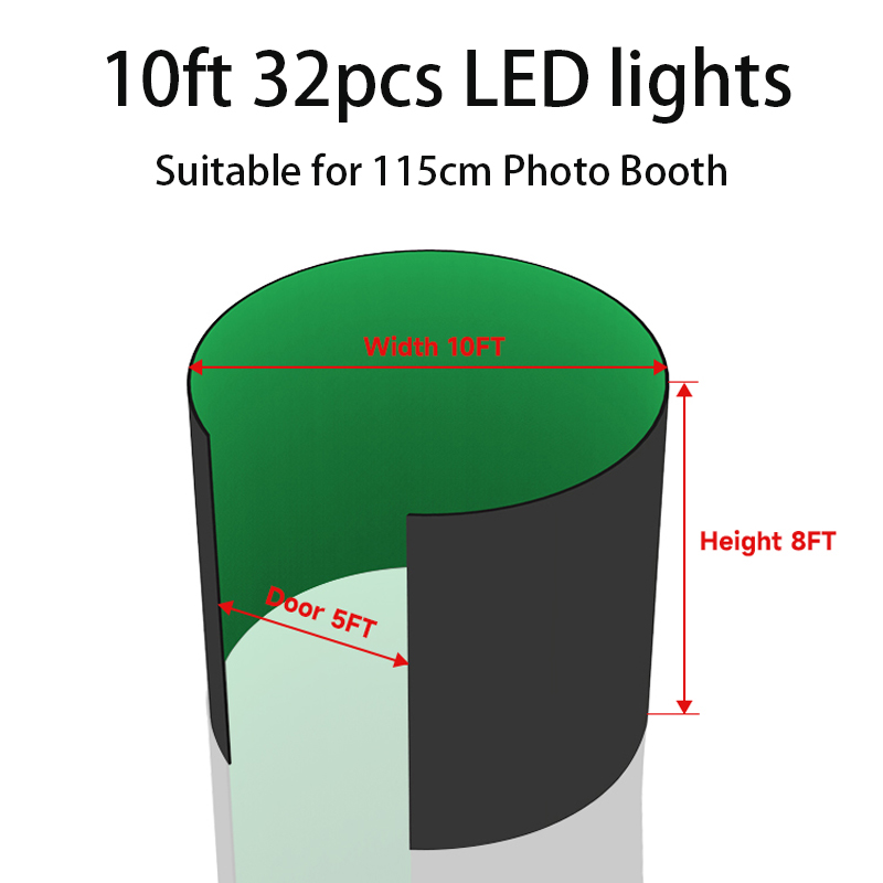 360 Photo Booth Enclosure Free - Photography Lighting Kit With Backdrop ulasan dan harga
